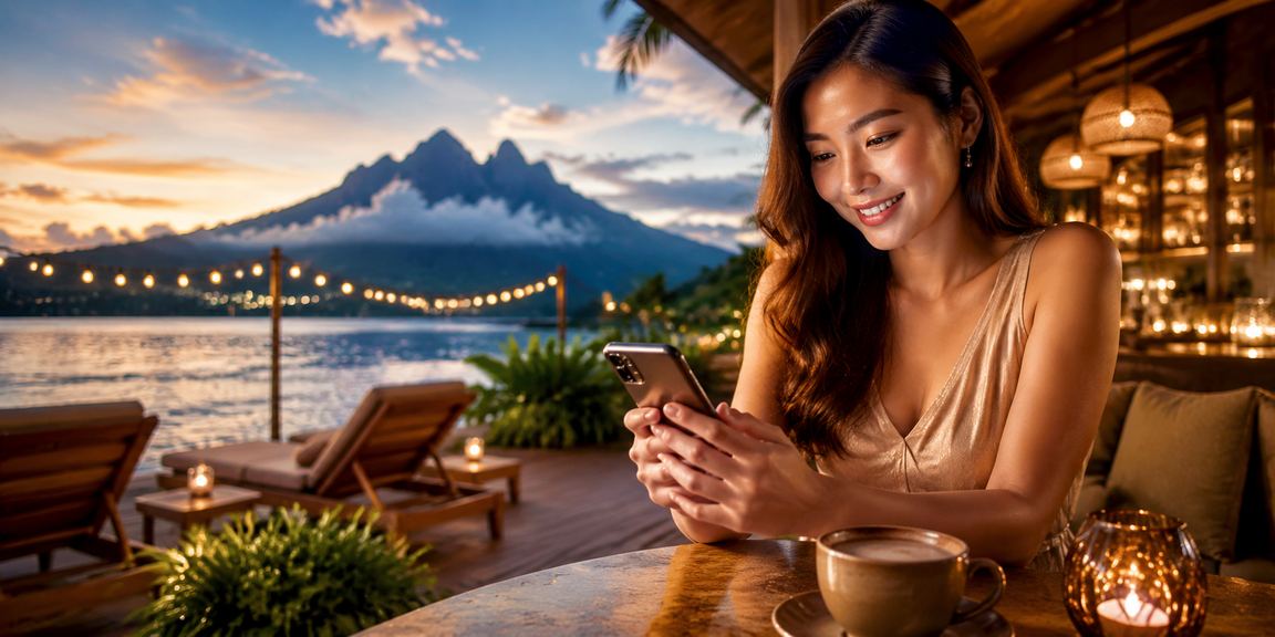 Pengguna membuat deposit sukan maya melalui telefon pintar di Sabah